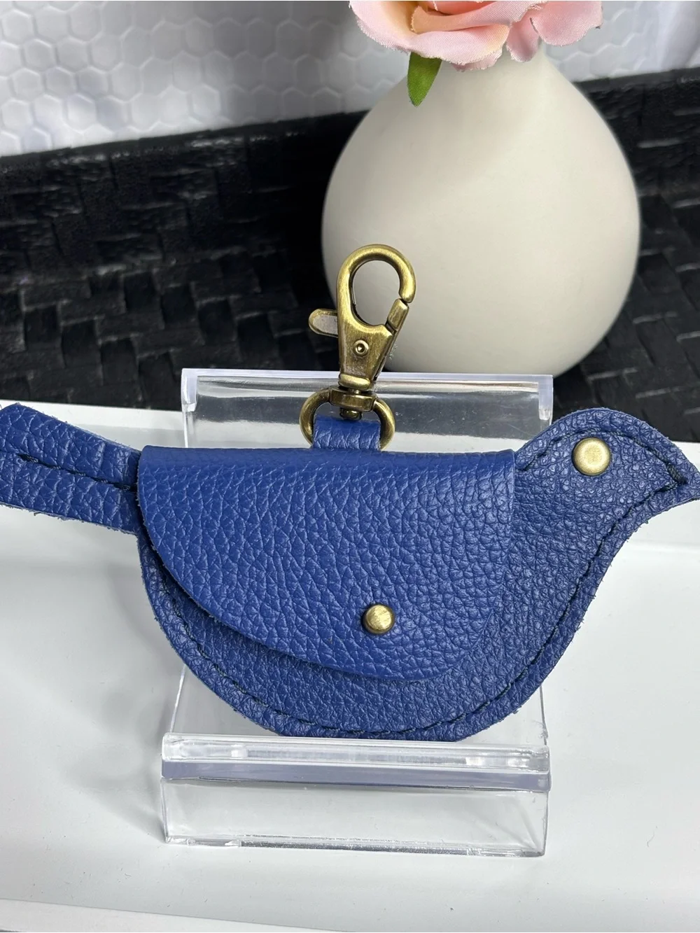 Portland Leather Bird Keychain Coin Pouch New - Picture 2 of 5